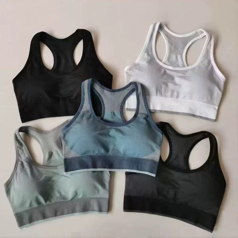 high quality semless sportwear back adjustable breathable high impact fitness yoga bra for women